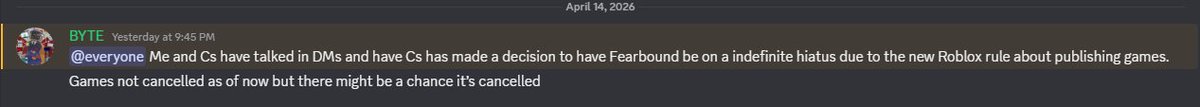 FEARBOUND tweet media