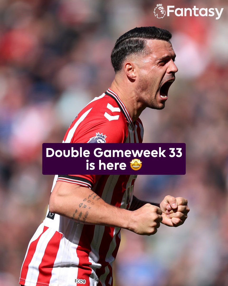 OfficialFPL's tweet photo. Happy Double Gameweek 33, FPL managers ❤️

Don’t miss out on the chance to score BIG this weekend, make your team now 👉 https://t.co/4psnv10I9n https://t.co/ySEp3T2cYO