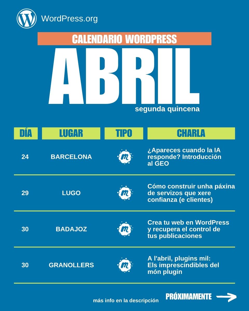 WordPress España tweet media