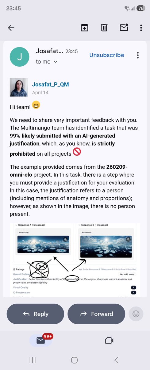 PromiseUpdate50's tweet image. For those asking for a screenshot of it on Outlier and claiming I'm lying, can you see this?

If you're doing it well, congratulations 

I am just here trying to inform others that are not getting it, so we all keep earning and nobody loose their account.