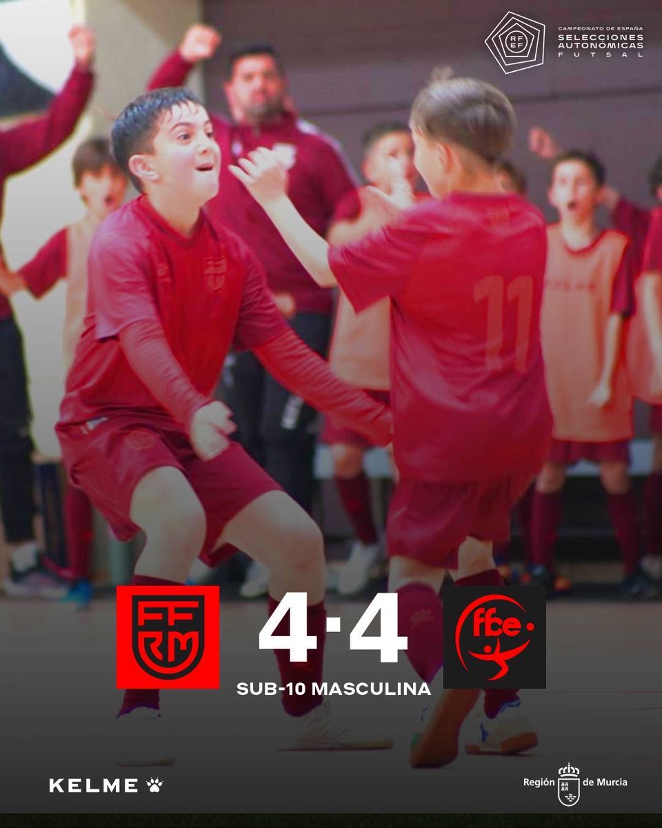 ffrm_se's tweet image. 🏁 30' | ¡𝗙𝗜𝗡𝗔𝗟! ⚖️ ¡𝗧𝗔𝗕𝗟𝗔𝗦! | #FFRM 4-4 #CEU

📝 La selección Sub-10 masculina empata contra Ceuta en su estreno en el Nacional.

¡Gran trabajo, chicos 🫂! 

#VamosFFRM