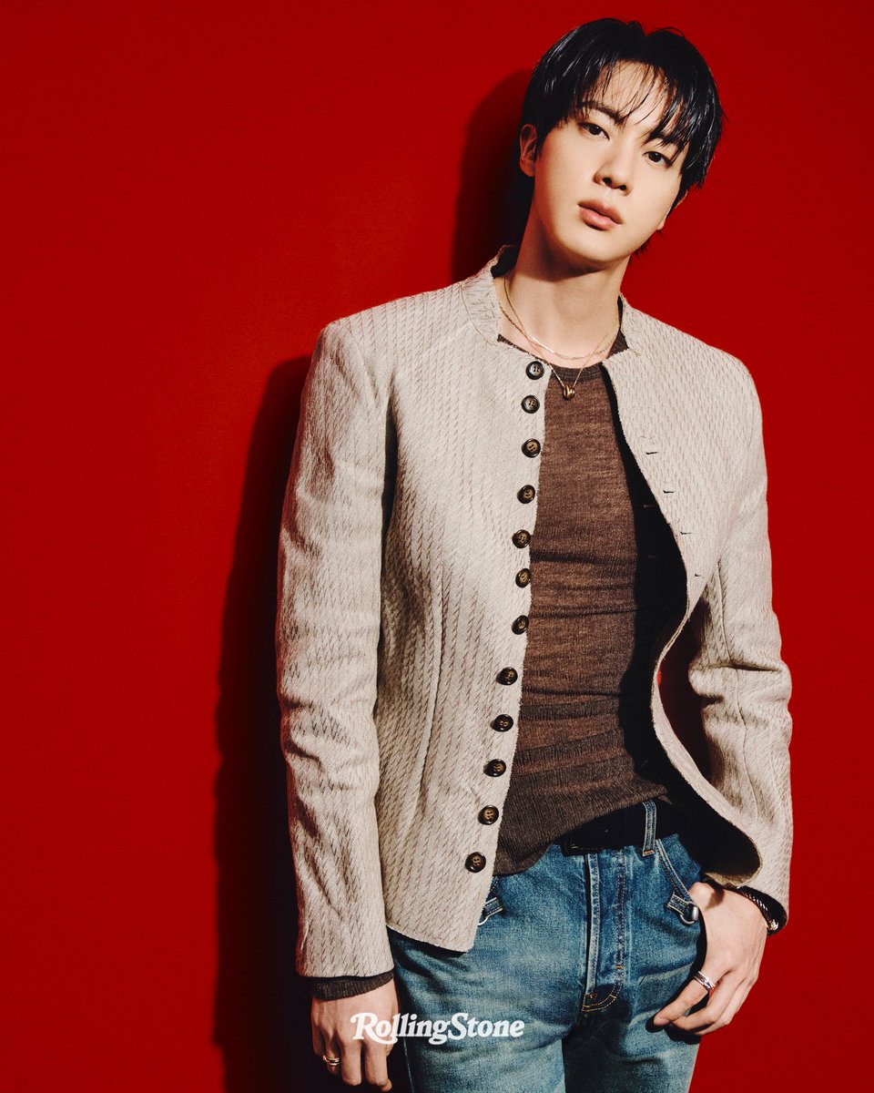 .<a href="/bts_bighit/">BTS_official</a>'s Jin (#김석진) jokes about being handsome:

"I guess I got lucky. I do think I’m more good-looking than the other members."

Read: rollingstone.com/music/music-fe…