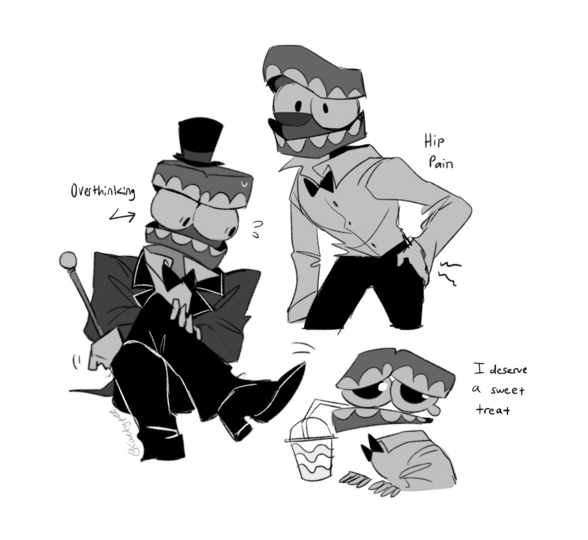 karetypee's tweet image. #caine doodles