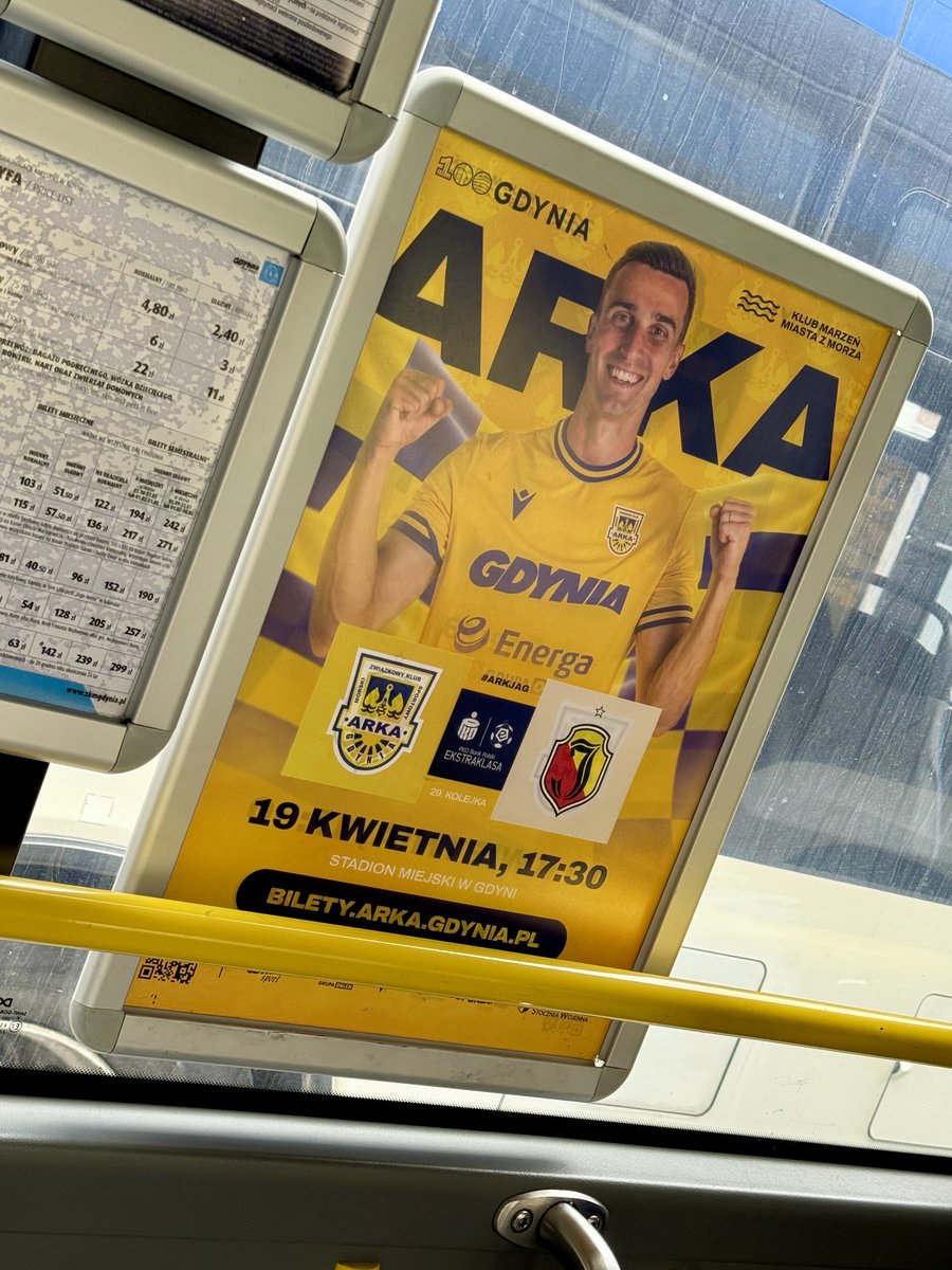 ArkaGdyniaSA's tweet photo. 🚍 Plakaty meczowe #ARKJAG opanowały Gdynię - setki z nich znajdziecie w całym mieście. 🏟️

🎟️ https://t.co/ZgvAQ8mpql https://t.co/Rd5vjI3UcF