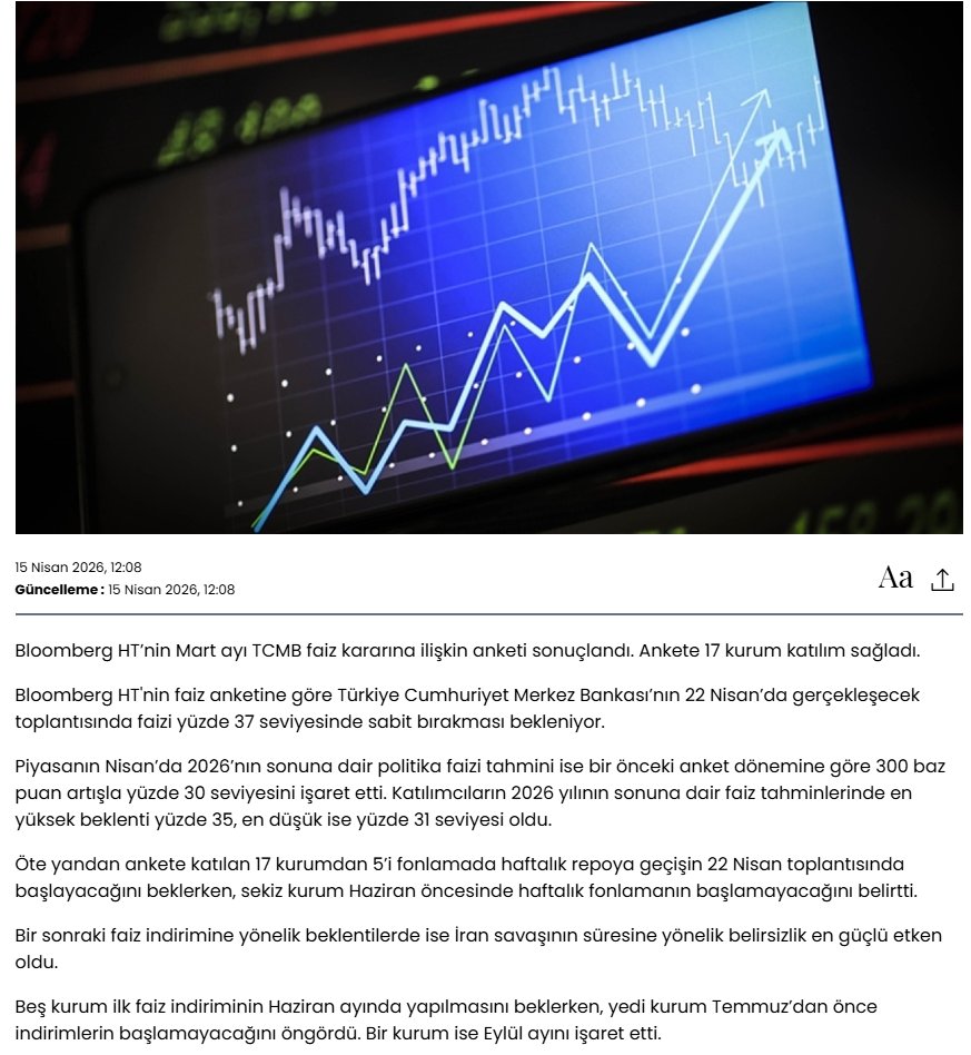 Piyasa, Merkez'den pas geçmesini bekliyor
BLOOMBERGHT
#adese #DYOBY #EGEEN #GZNMI #VSNMD #BORLS #GIPTA #SMRVA #EFOR #IZFAS #KARTN #ATATR #ANELE #TUREX #DGNMO