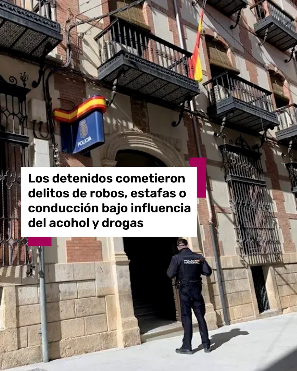 101tvGranada's tweet image. 🚔La Policía Nacional detuvo el pasado marzo en Granada a 83 personas reclamadas por autoridades policiales o judiciales

📲Más información en 101tv.es

#PolicíaNacional #Granada #delitos #detenidos #Baza #Motril