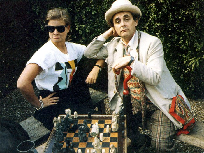 DoctorWhoPix's tweet image. Sylvester McCoy and Sophie Aldred #DoctorWho #DrWho