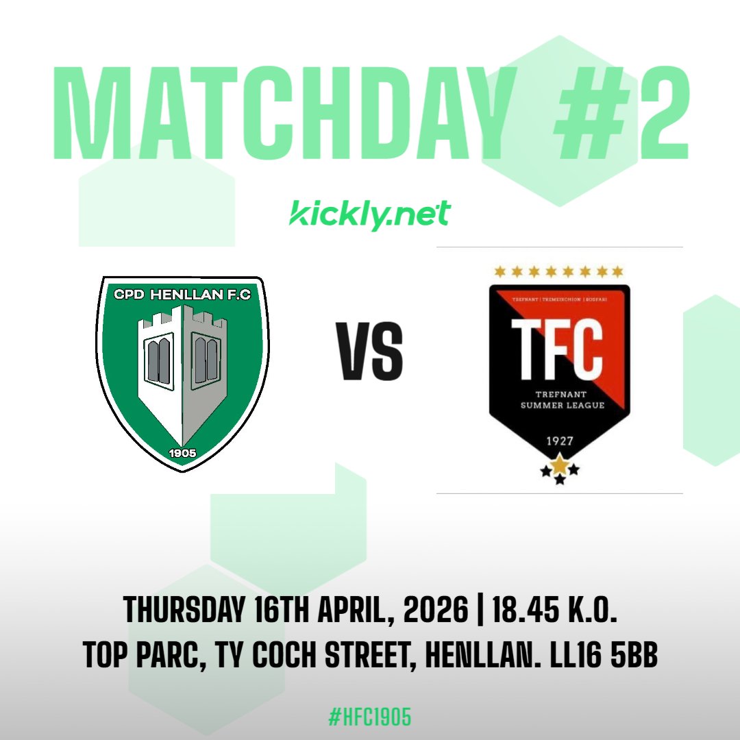henllanfc's tweet photo. Gem Nesaf/Next Game https://t.co/phnX7X2342