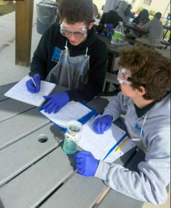 BrandonAcademy's tweet photo. High School students performed a limiting reagent lab, adding aluminum foil to a copper (II) chloride dihydrate aqueous solution.

#QualityEducation #BrandonAcademy https://t.co/r3MQ9VfqBM