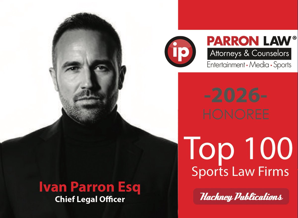 #Top100 #SportsLaw 2026 #PARRONLAW #IvanParron #SportsLawyer
