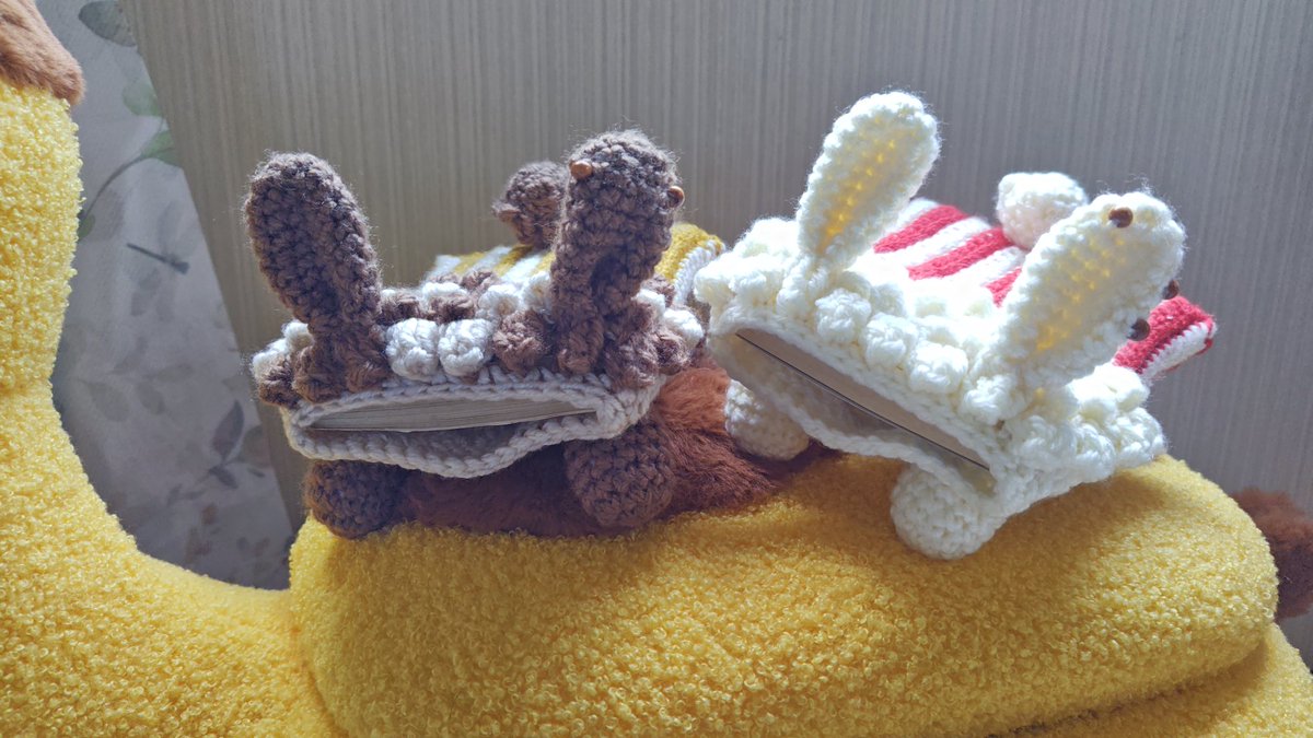 atsuki_handmade's tweet photo. 文庫本融合ぬい販売開始しました！
新作の文庫うさポップコーン販売してます🍿🐰
しっぽがポップコーンみたいにぽこぽこしてます✨

文庫にゃん黒の在庫も復活してます😼✌️ https://t.co/kDch1PMLts
