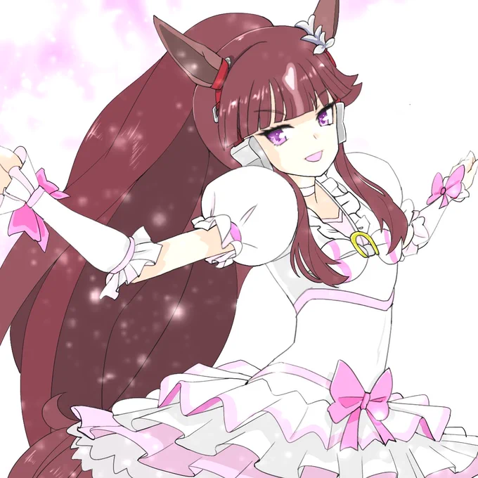 「爪弾くんは たおやかな調べや」 #ウマ娘 #ラッキーライラック #umamusume