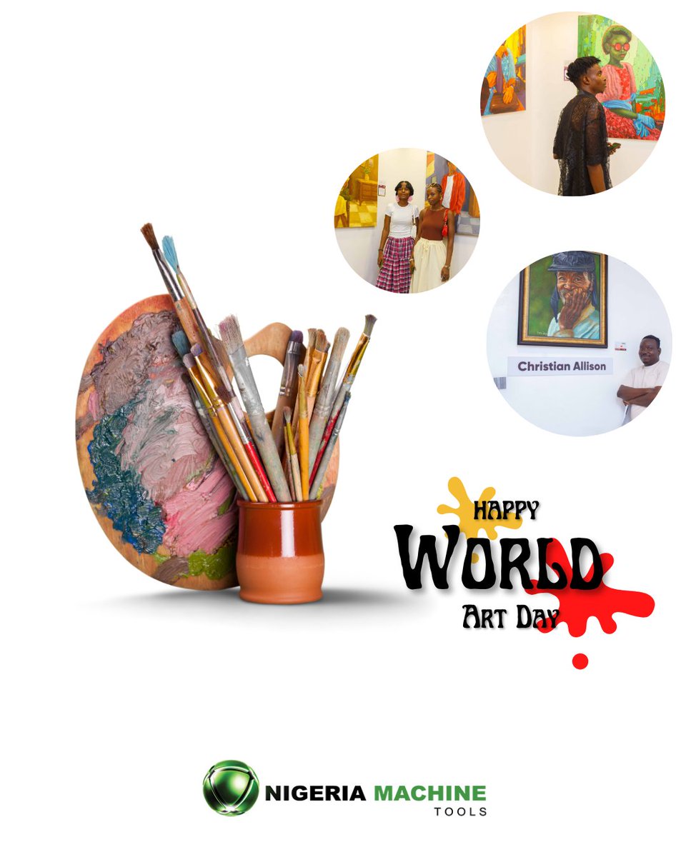 NigMachinetools's tweet photo. Art is how we understand ourselves. It is how we question, reflect &amp; redefine identity.  Today, we celebrate the artists who challenge perception and shape culture.  Through Next of Kin, we remain committed to supporting the voices shaping Nigeria’s creative future.  #WorldArtDay https://t.co/nd8zS5aFHi