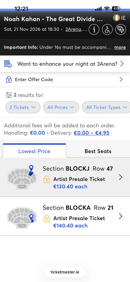 penelope1405's tweet photo. @TMIrelandHelp Not much use now.  It was standing tickets we were queuing for https://t.co/ah48iiLr3D