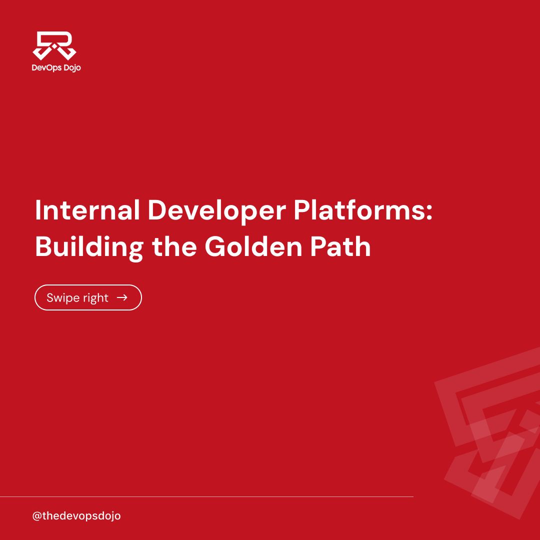 thedevopsdojo's tweet image. Your best engineers shouldn’t fight the system they should flow through it.

Build a golden path that removes friction, standardizes success, and turns every deploy into a non-event. 

#DevOps #PlatformEngineering #GoldenPath #DeveloperExperience #CloudEngineering