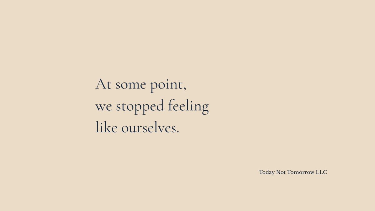TNTodayBrand's tweet image. At some point, we stopped feeling like ourselves.

Still showing up.
Still getting everything done.
But something felt off.

Like we were in the day,
just not in our own life.

Burnout isn’t always loud.

Sometimes it just feels like this.
#Parenting #Burnout #TodayNotTomorrow