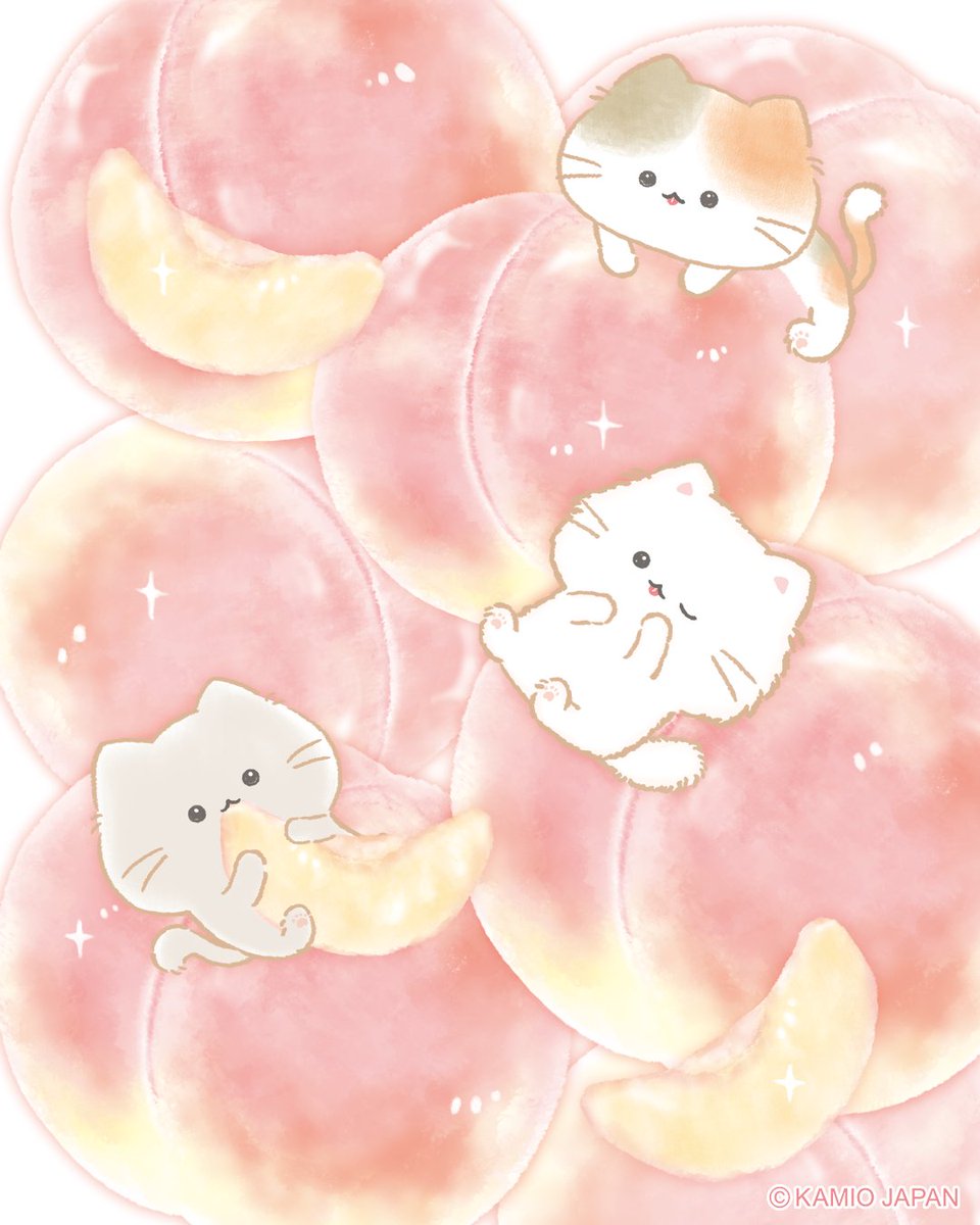 ももがいっぱい～🍑🐱🫧