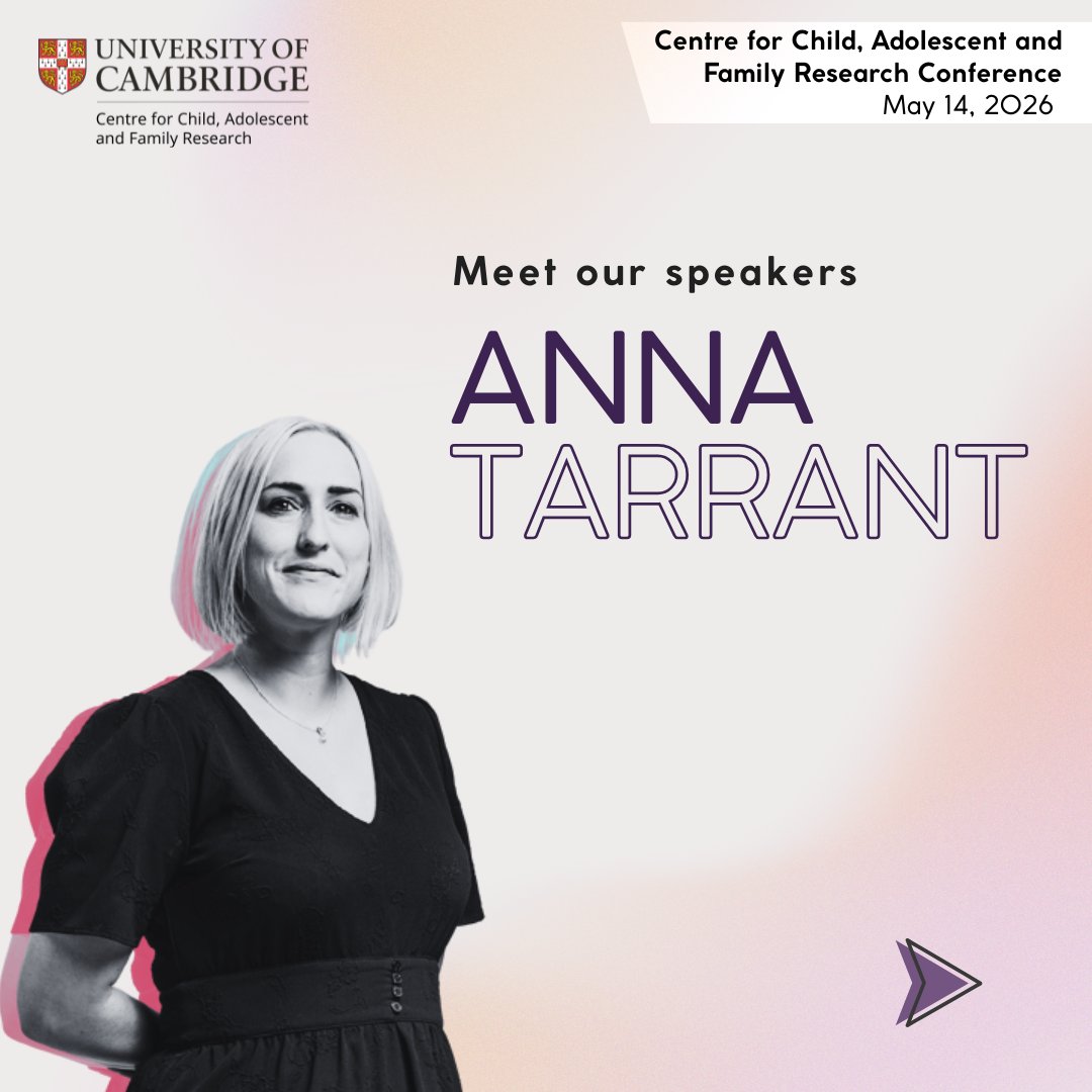CFR32's tweet photo. Introducing our speaker line-up for the Centre for Child, Adolescent &amp; Family Research Conference 2026!

We are pleased to introduce Anna Tarrant, Professor of Sociology and Director of the Centre for Innovation in Fatherhood and Family Research at the University of Lincoln. https://t.co/3dImM6gLfV