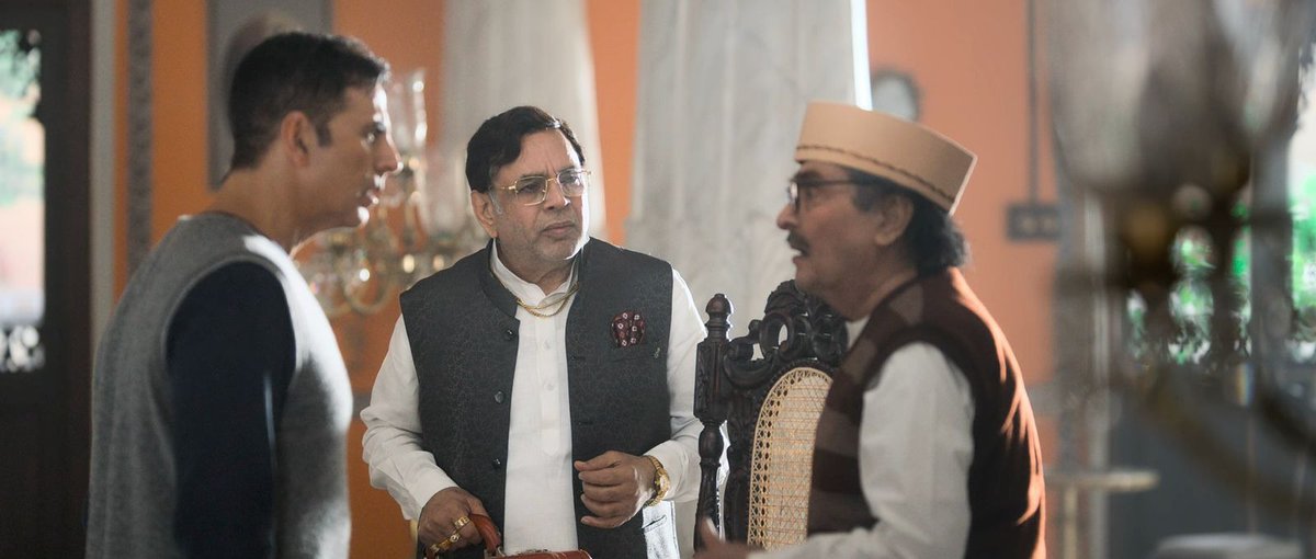 punjabkesari's tweet photo. Finally, I watched #Bhooth Bangla 👻and must say, watching the iconic trio Akshay Kumar, Paresh Rawal and Rajpal Yadav back together in full form is in itself a treat! It's a perfect blend of spin-chilling thrill and laughter riot! But the best part is the signature storytelling of Priyadarshan that has returned and this time with a fresh twist! 3.5 stars⭐