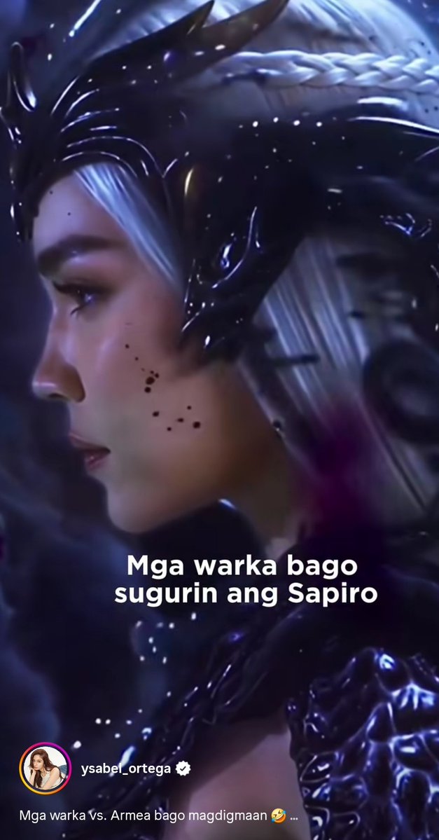 ecorreidiuhara's tweet image. HAHAHAHAHAHAHAHAHA YSABEEEELL!! 😂👏🏻

Hindi naman pala malungkot si Armea na wala syang transformation scene kasi mas natitimpla nya yung makeup nya bago makipagbardagulan 😂

📸: Ysabel_Ortega IG
#SanggreLabanSapiro