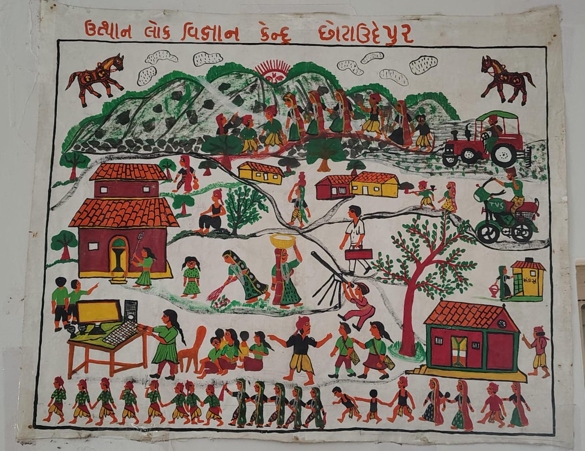 VigyanLok's tweet photo. #Chhotaudepur District special #art #pithora and #sankhedafurniture
#worldartday
@InfoGujcost
@dstGujarat
@narottamsahoo @Punam_Bhargava @pavitshah https://t.co/eGsRCEtH6D