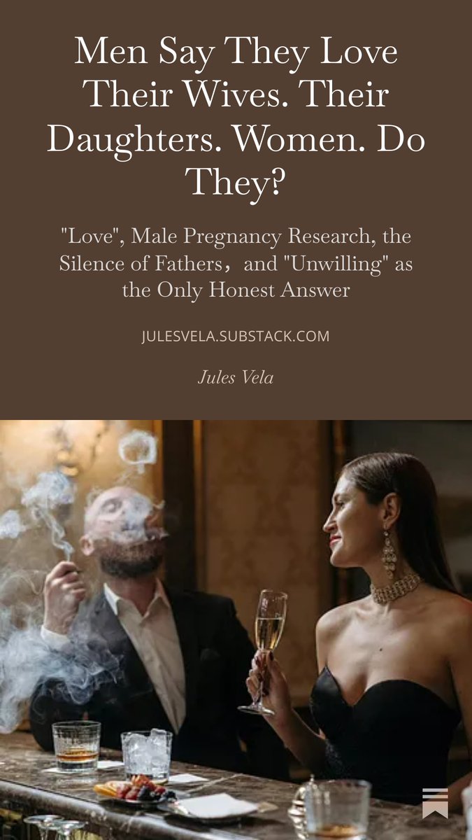 junzhan003's tweet image. Men Say They Love Their Wives. Their Daughters. Women. Do They? open.substack.com/pub/julesvela/…  #woman #maniplation #gender #politic