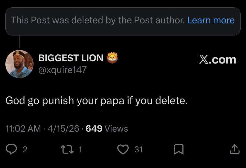BIGGEST LION 🦁 tweet media