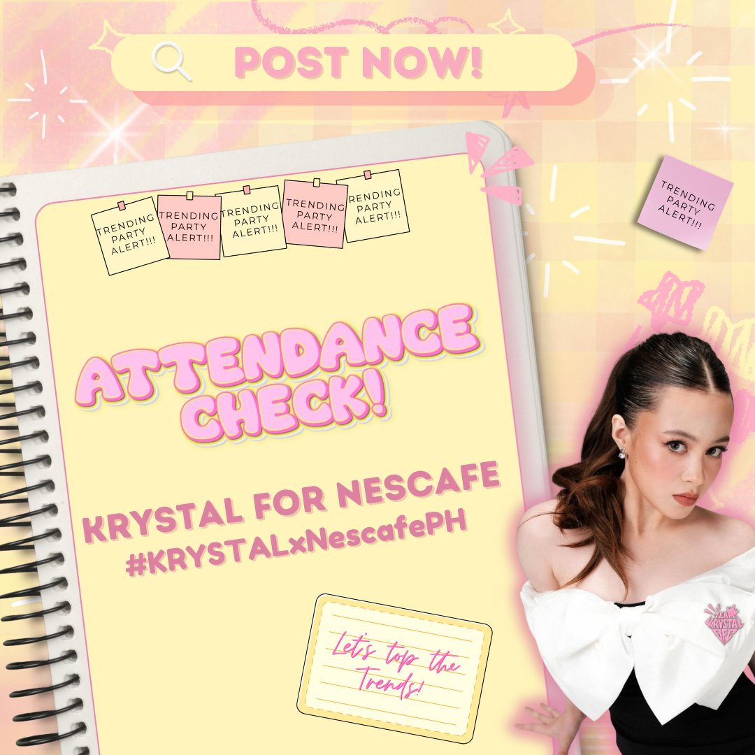Attendance Check, Talians!!

reply "kopi with tala" fifty times with our official tagline 

KRYSTAL FOR NESCAFE
#KRYSTALxNescafePH