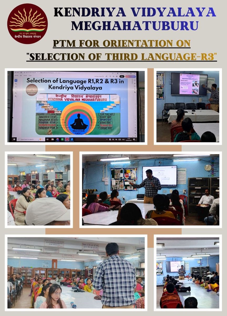 kvmeghahatuburu's tweet image. Building clarity together: #Orientation #session for #parents on #Third  #Language #Selection (#R3) for #Class_6.
#NEP
@EduMinOfIndia 
@cbseindia29 
@KvshQuan
@KendriyaRanchi