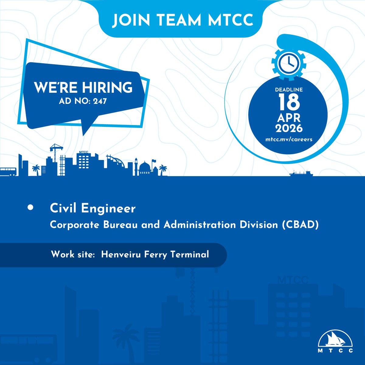 MTCCPlc's tweet photo. Are you interested in becoming a part of our team? We are seeking motivated candidates to join us.
Click the link below for more information.
https://t.co/uD6SFKNZWx
#MTCC
#JoinTeamMTCC
#RayyithungeKunfuni https://t.co/OO1aQtr7lP