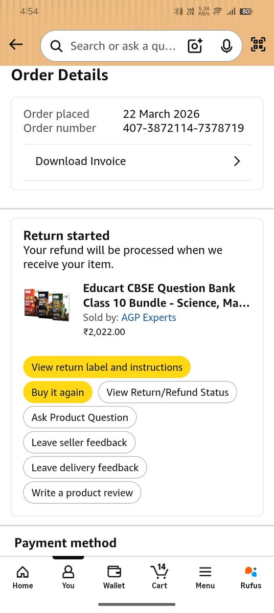 ThinkthUlcyonou's tweet image. @AmazonHelp @amazonIN My return (Order 407-3872114-7378719) was picked on 27 March. Now status shows 'Refund will not processed'. If 'Refund will not processed' , why is my money refund delayed till 6 April ? This is unfair. Refund my money immediately! #AmazonIndia #RefundIssue