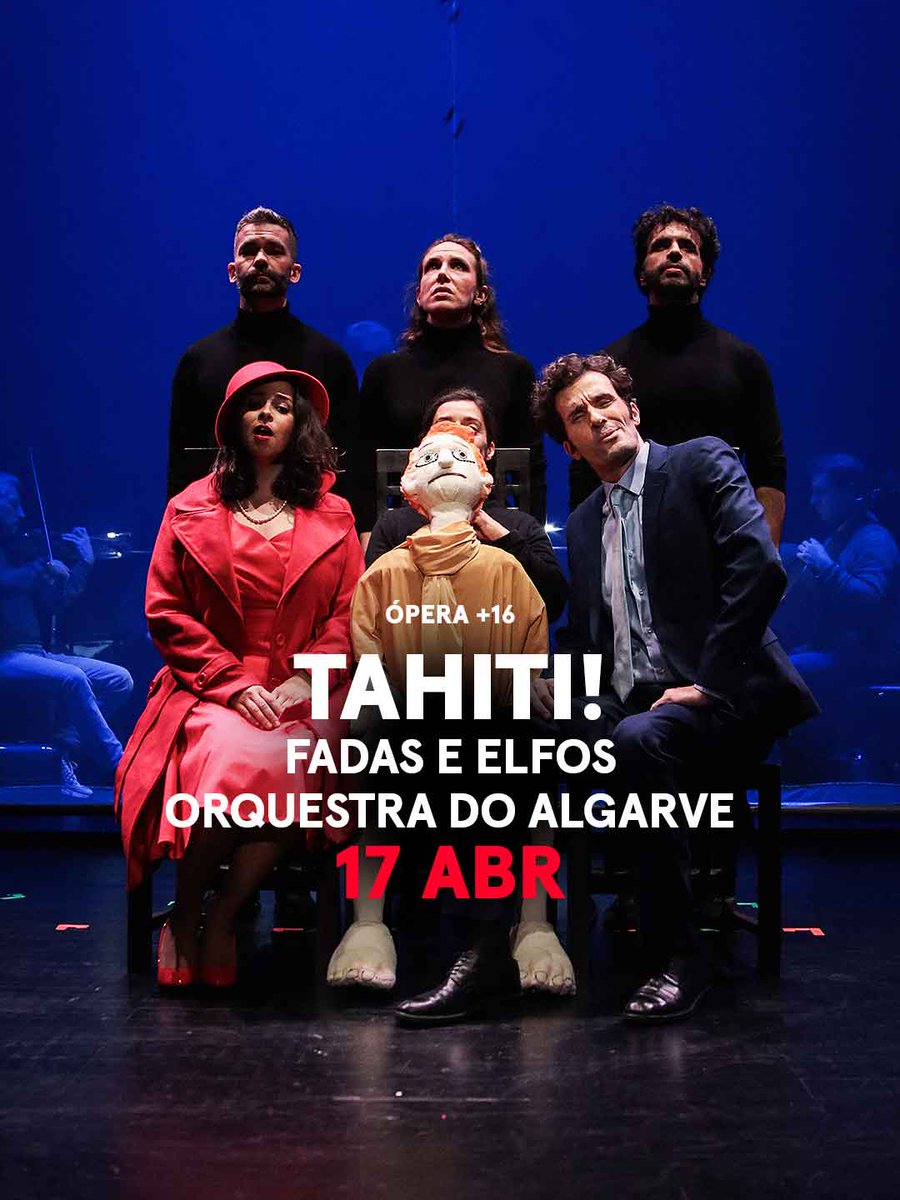 ccb_pt's tweet photo. No dia 17 estreia a ópera “Tahiti!”, uma produção que junta teatro físico e teatro de marionetas com a Orquestra do Algarve. Num subúrbio residencial, “Tahiti!” conta a história de um casal, Sam e Dinah, que descobre que tudo o que sempre quis não o fez feliz. https://t.co/yE8F0n23Ul