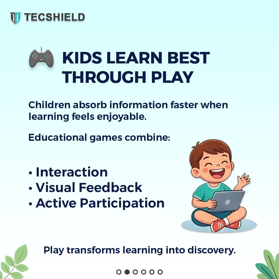 TecshieldO's tweet image. (1/1)
Educational games turn learning into play 🎮

Kids stay engaged longer when education feels fun and interactive.

Gamified learning boosts focus, retention &amp;amp; motivation.

#tecshield #teamtecshield #educationalgames #kidsapps #edtech #gamedesign #creativetech #indiegamedev