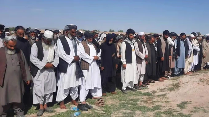 Shia and Sunni Muslims Pray Together for Victims of Herat Attack.