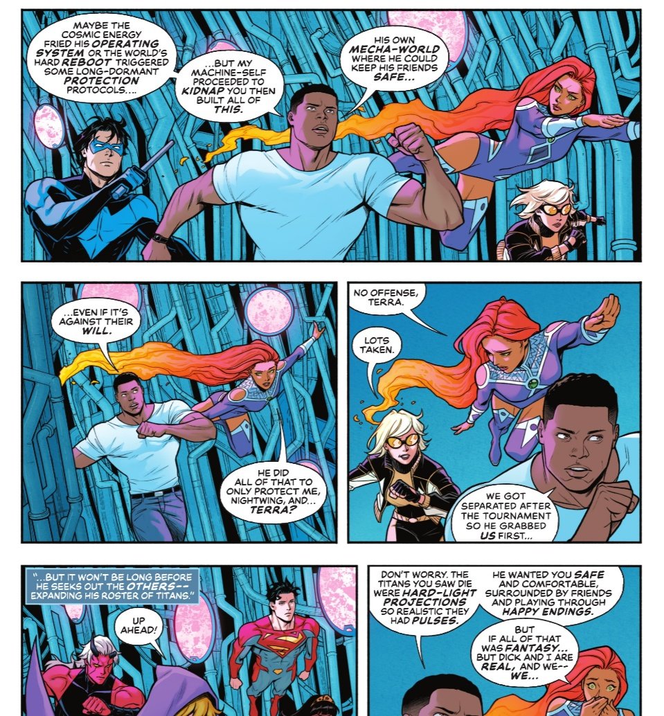 So I guess the other Titans are 💀 or something bc why are they not saving their friends? RIP Raven ig and Donna