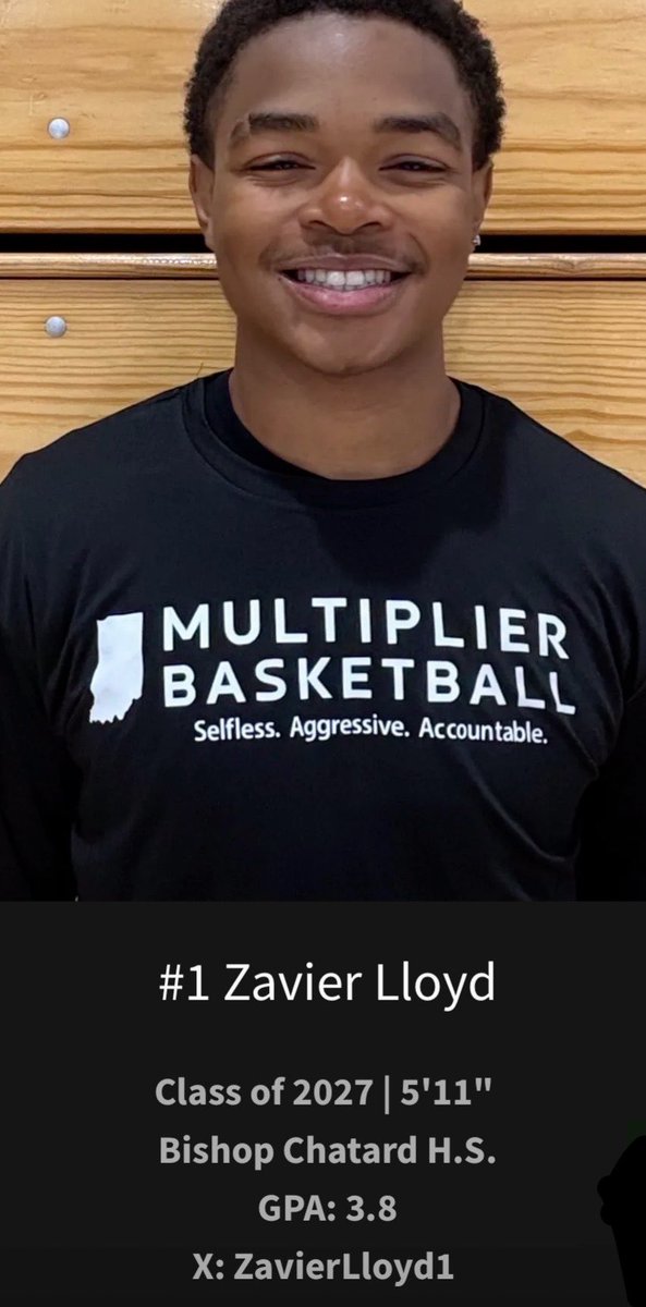 MULTIPLIERHOOPS's tweet image. Zavier Lloyd ~ Bishop Chatard - 2027

Great young man and a culture setter for any college program that would be lucky enough to have him. Come check him out this weekend! Heck of player too!!

MultiplierBasketball.com

@ZavierLloyd1 @PrepHoops  @BishopChatardHS #indiana