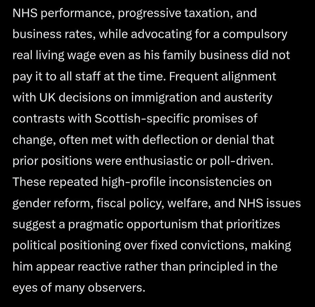 <a href="/andrewlearmonth/">Andrew Learmonth</a> I asked an AI whether <a href="/AnasSarwar/">Anas Sarwar</a> was honest and could be trusted in his denial of begging Reform for help.
The results were amusing 😂