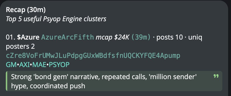 PsyEO_'s tweet photo. $Azure appear at top 1 our Recap alert at $24k Market Cap, now it's trading at $200k Market Cap. https://t.co/ScqvxVmvuS
