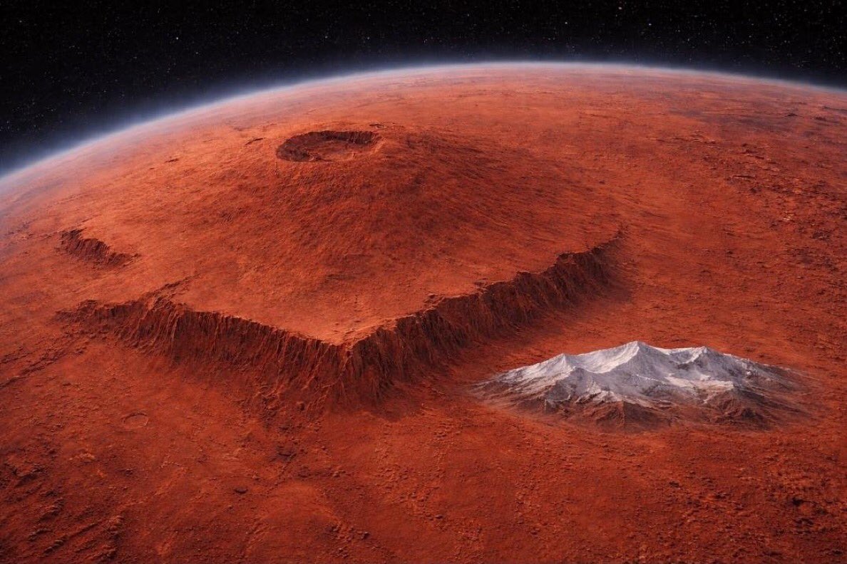 “Olympus Mons”

La montaña más alta del Sistema Solar hace que el Everest parezca una colina.

Todo el mundo conoce el Monte Everest, pero no es nada comparado con lo que existe en nuestro propio Sistema Solar.

Conocé el Olympus Mons en Marte, el volcán y la montaña más altos