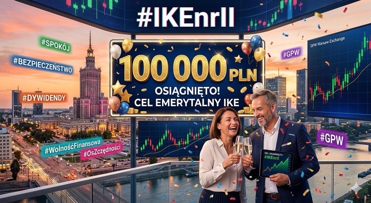 Czubakovic's tweet image. Drugie konto emerytalne IKE 👴🏻 reprezentujące wielką pokoleniową hossę na #GPW 🇵🇱

zameldowało się na kolejnym przystanku w drodze do spokoju 

            🎊 1️⃣0️⃣0️⃣ 0️⃣0️⃣0️⃣ PLN 🎊

Głównie: #XTB #DIG #PKN #PZU

Jestem w lekko w szoku (niczym Marysia) biorąc pod uwagę fakt, że to
