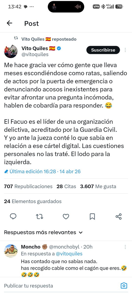 Se siente por encima del bien y del mal, pero luego se hace popó encima.