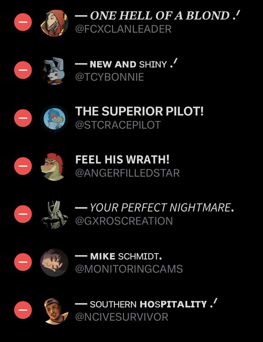 cook.⠀

An updated list of all my accounts. 

Here you all go.

:P