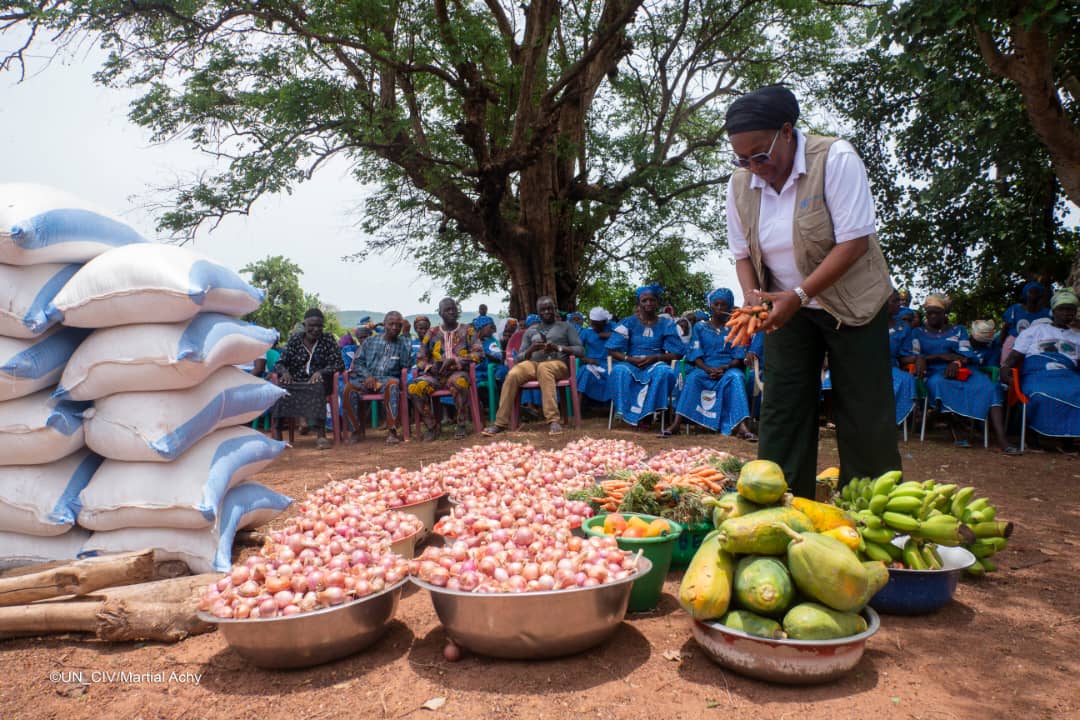 ONU_CIV's tweet photo. 🥘 À Fapaha, au Nord, l’alimentation scolaire nourrit bien plus que les enfants. 
Un projet intégré de @WFP_Cotedivoire combine plusieurs impacts clés :
👩🏾‍🌾 soutenir les revenus des femmes
🌾 valoriser la production locale
📚 renforcer l’éducation &amp; l’alphabétisation https://t.co/i5B3N4E2ec