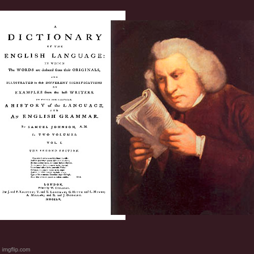 LiamOMaraIV's tweet image. The most important #dictionary of the English language prior to publication of the #OxfordEnglishDictionary was #SamuelJohnson's dictionary, published on #ThisDayInHistory in 1755. It remains one of the greatest achievements in scholarship by a single author (he wrote it alone).