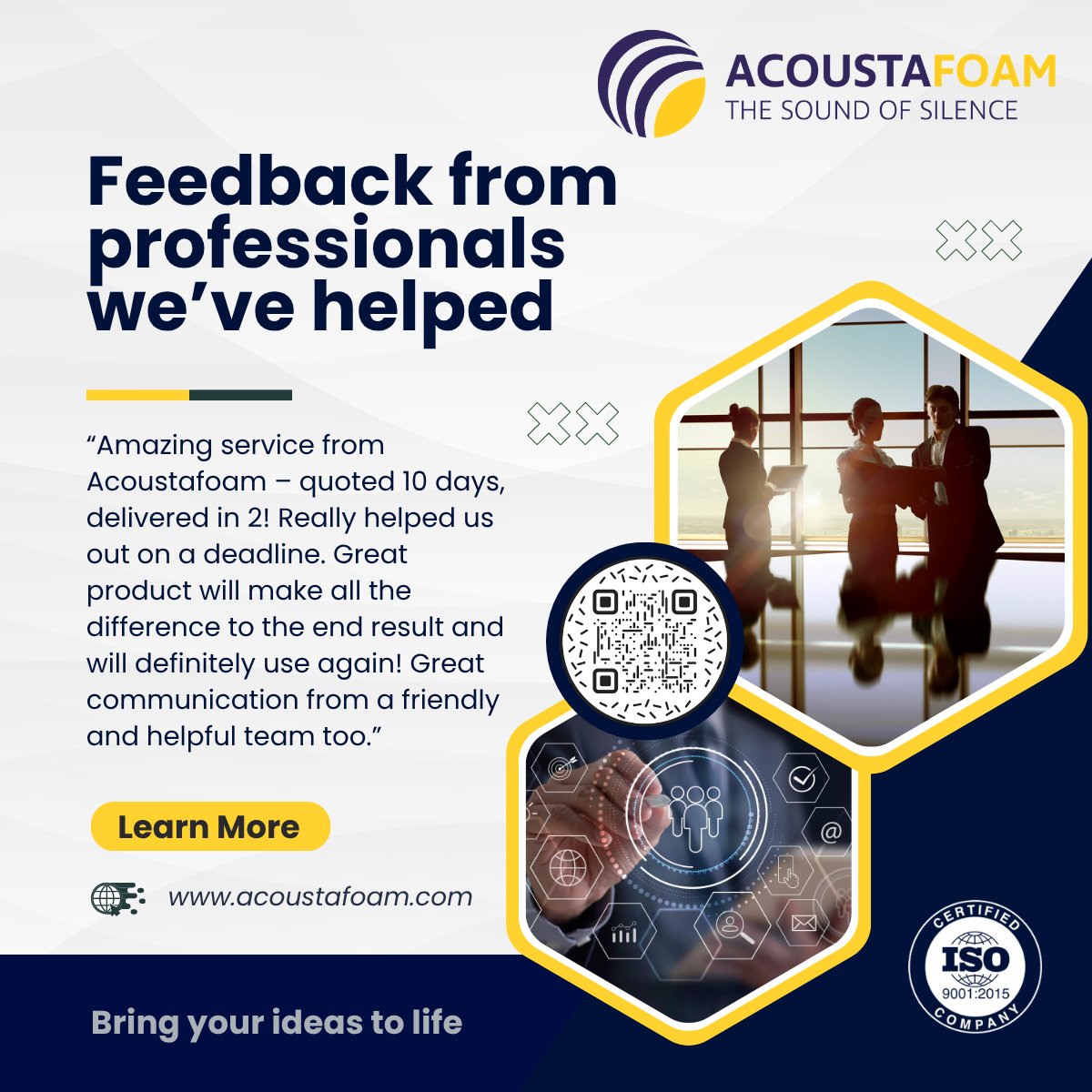mawebdesign_uk's tweet image. 💬 Real feedback from professionals we’ve helped.
Read more acoustafoam.com
#Acoustics #NoiseControl #Soundproofing #FoamEngineering #UKManufacturing