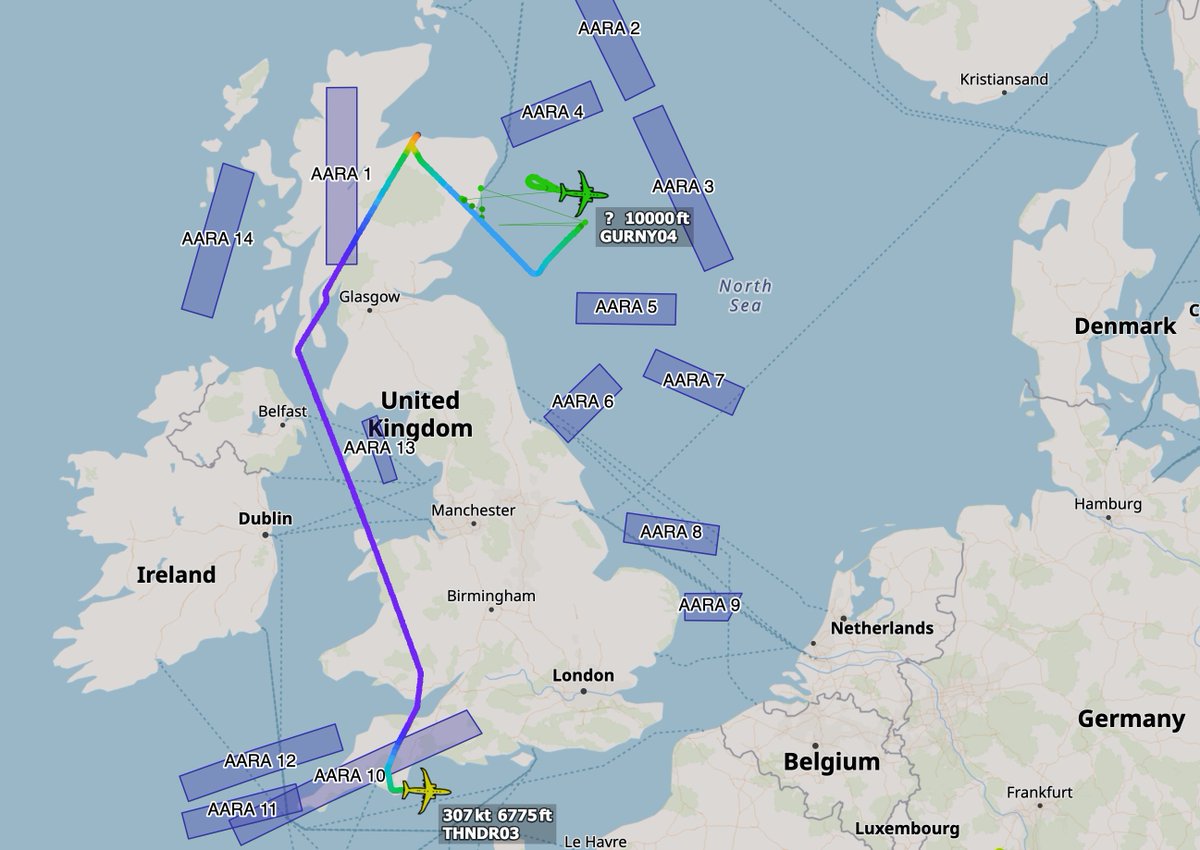 ArmchairAdml's tweet image. #RAF Royal Air Force

Boeing Poseidon MRA.1 2x
#43C91D ZP806 - THUNDER 03
#43C91C ZP805 - GURNEY 04

RAF Poseidon activity this afternoon.