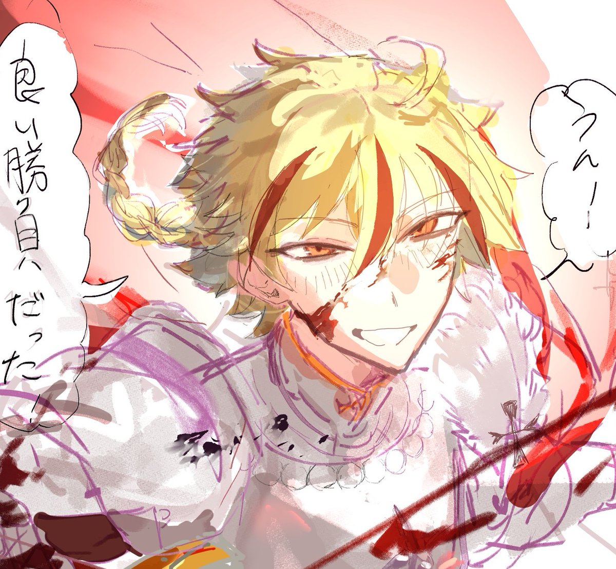 kaso_87's tweet photo. fateの絵です https://t.co/qRsJqDrRAs
