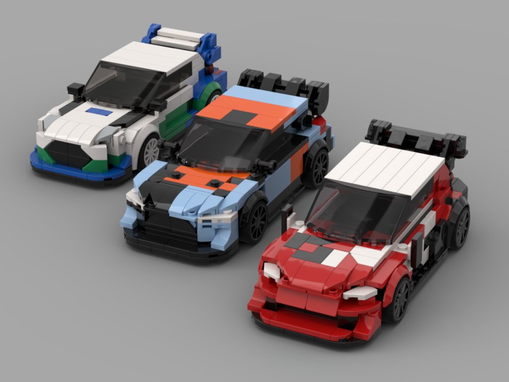Rebrickable's tweet image. 2026 WRC Rally1 Car Bundle (Toyota Yaris, Hyundai i20 and Ford Puma) by Teddie Bear Bricks reb.li/m/258966?spot=… #lego #rebrickable #legomoc