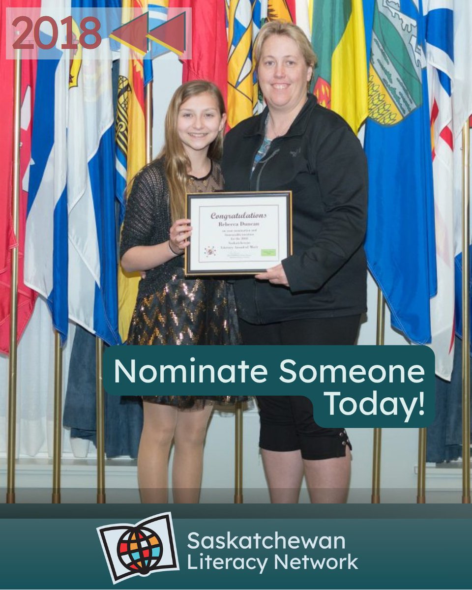 SaskLiteracy's tweet photo. Do you know a young person under 24 who supports literacy in the community and inspires other youth to get involved?

Nominate them today for the Youth Volunteer Service Award. 

Learn more or apply: https://t.co/rv0ytyLIq4 ​

#LAM2026
#SaskLiteracy https://t.co/JUMvBoofQv