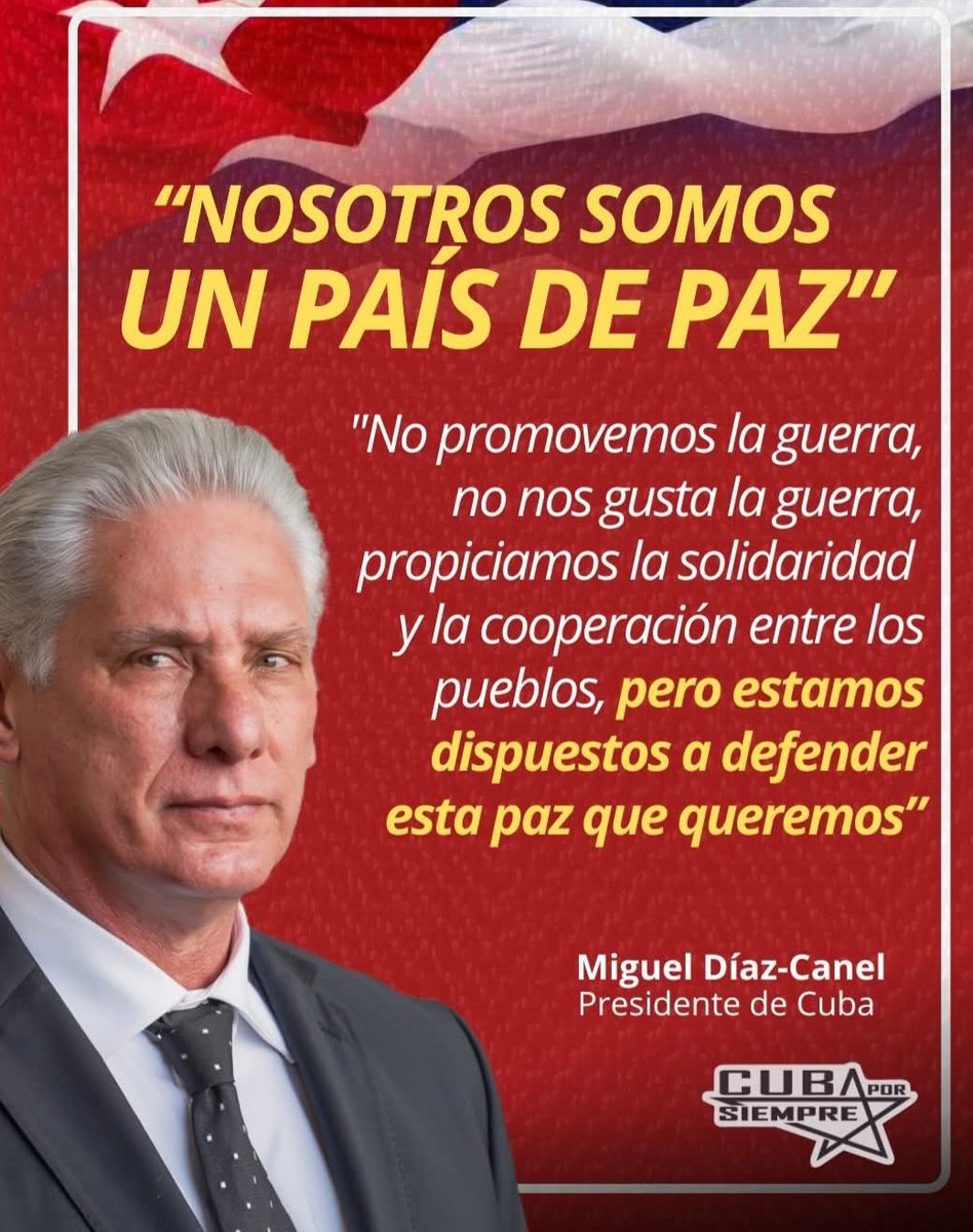 #CubaEstáFirme 
#CubaS
